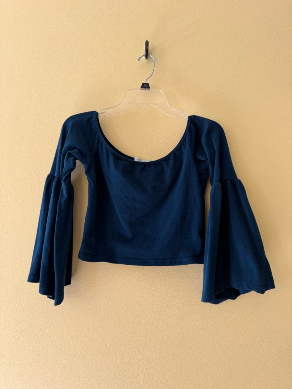 Truly Madly Deeply Navy Bell Sleeve Top